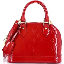 Pre-Loved Alma Handbag Monogram Vernis BB, Pink