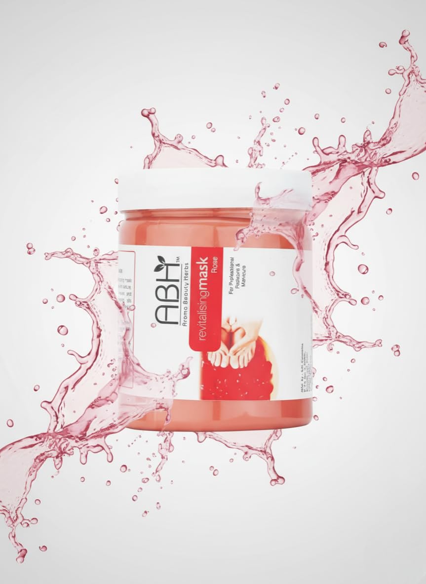 ABH Rose Revitalising Mask 500g | Hydrating & Rejuvenating Hand & Foot Mask for Glowing Skin, Soft Texture | Ideal for Professional Manicure & Pedicure Use 1