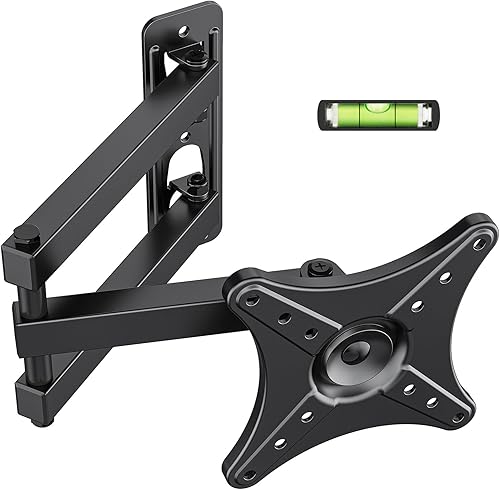 Soporte de montaje en pared para monitor de TV de movimiento completo para la mayoría de pantallas LED LCD curvadas de 13 a 32 pulgadas, extensión