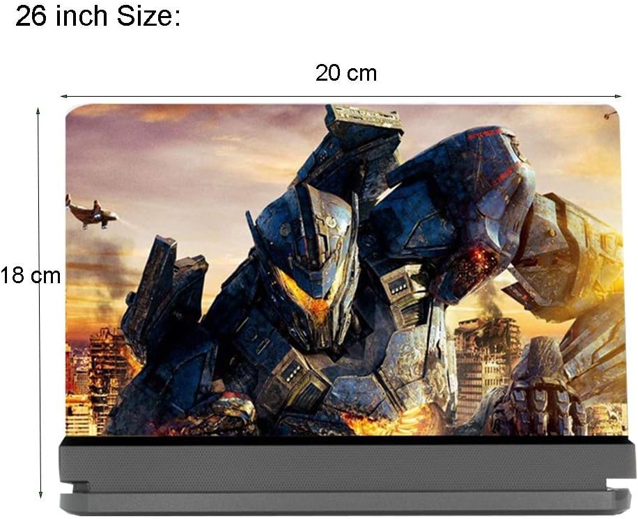 Phone Screen Magnifier with Speaker Blu-ray Ultra-Clear Phone Projector with Foldable Holder Stand Zoom 3-5 Times for All Smart Phone (Color : Black Size : 32inch) (Black 26inch)