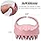 Silicone Scalp Massager Shampoo Brush Hair Scrubber Scalp Brush for All Hair Types of Women, Men, Kids, Pets - Pink
