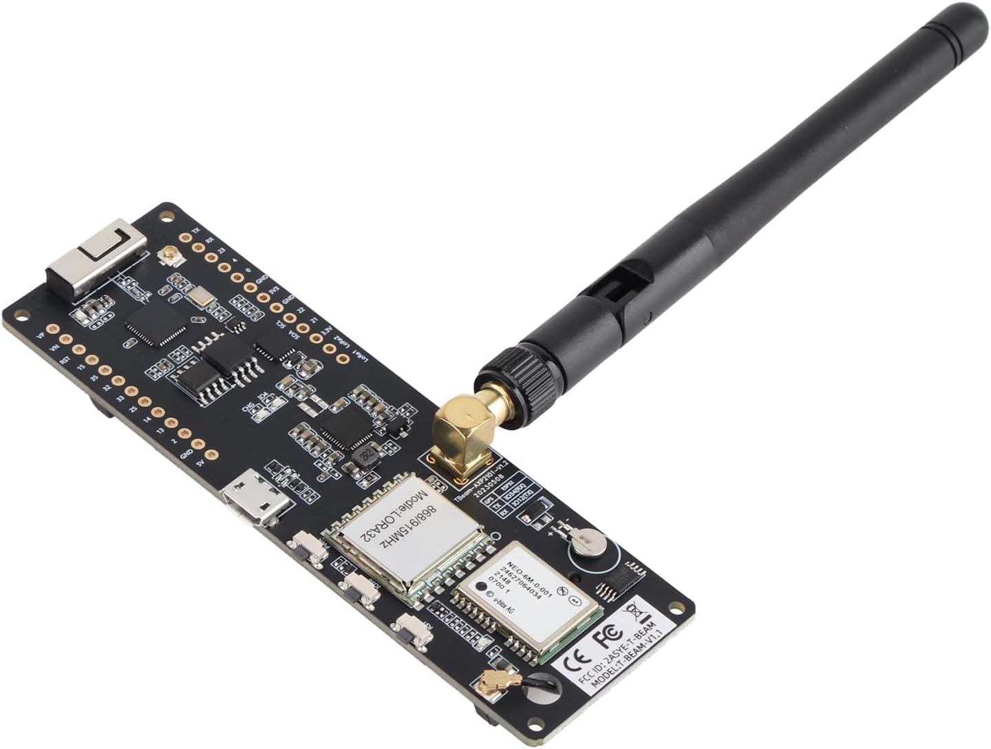 LoRa 915MHz Module, Long Range Battery Powered Internet Access IoT Wireless Kit, Durable PCB Base with Bluetooth for Smart Home Agriculture Industrial Monitoring