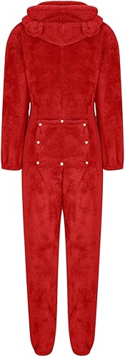 Miniatura 5 de Overol de sherpa para mujer pijama de manga larga para adultos pijama de invierno