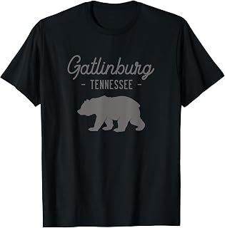 Gatlinburg Tennessee Bear Souvenir Retro Family Vacation T-Shirt