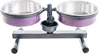 Comedouro Regulável Antiformiga Mini Lilás 1,2L Nf Pet para Cães, Mini, Lilás