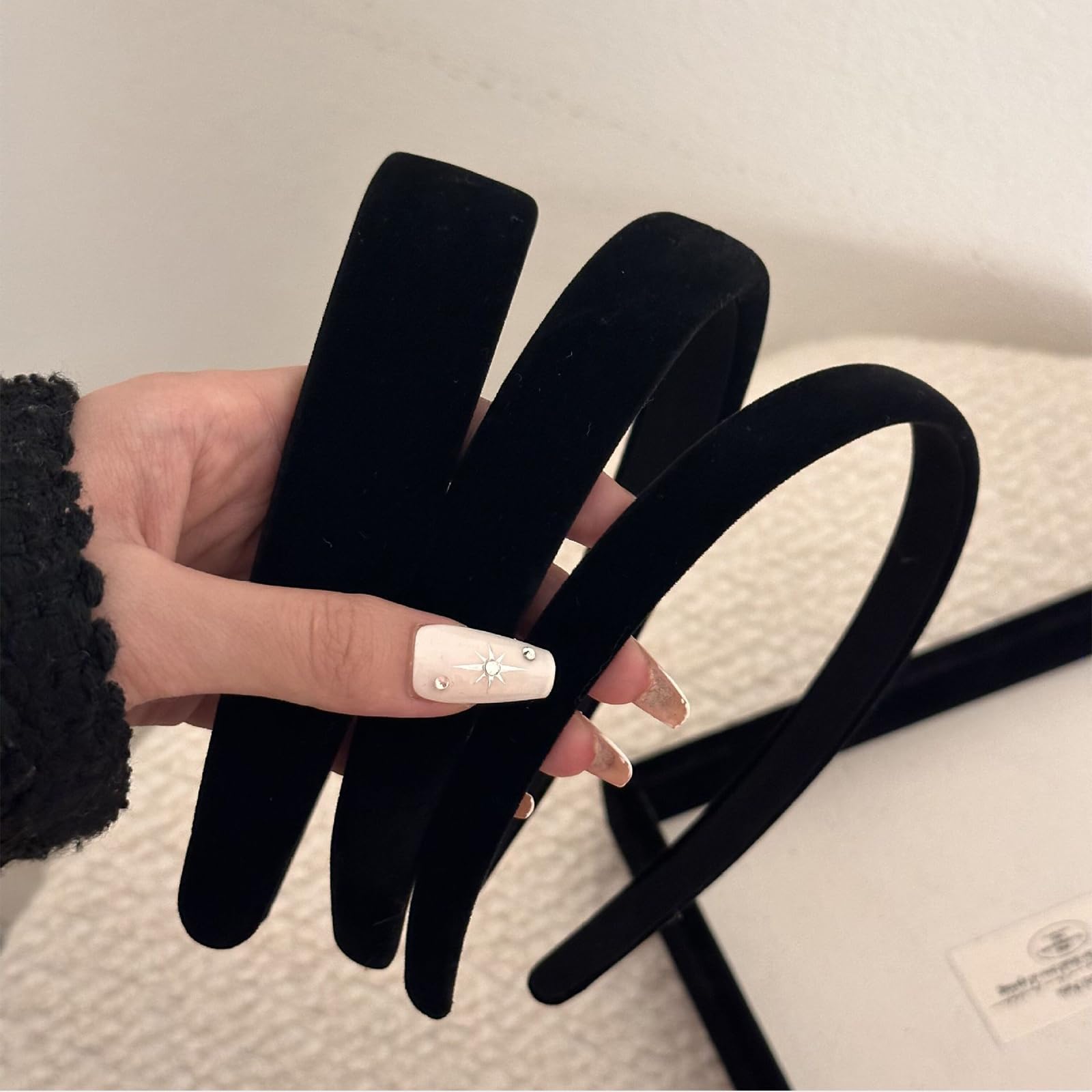 3 stuks haarband voor dames, fluweel, solide, eenvoudig, voor meisjes