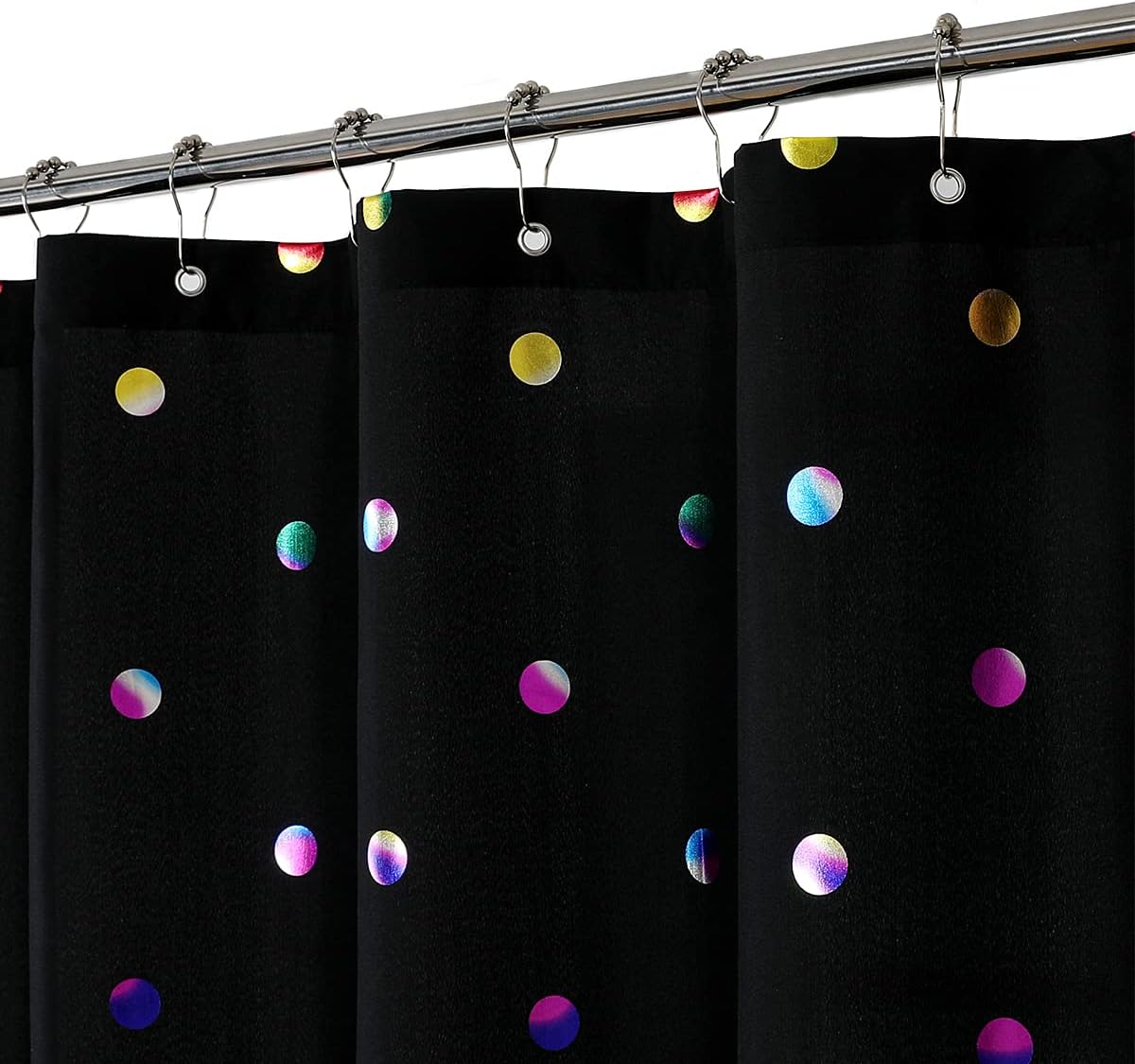 Iridescent Shower Curtain Colorful, Unique, Reflective