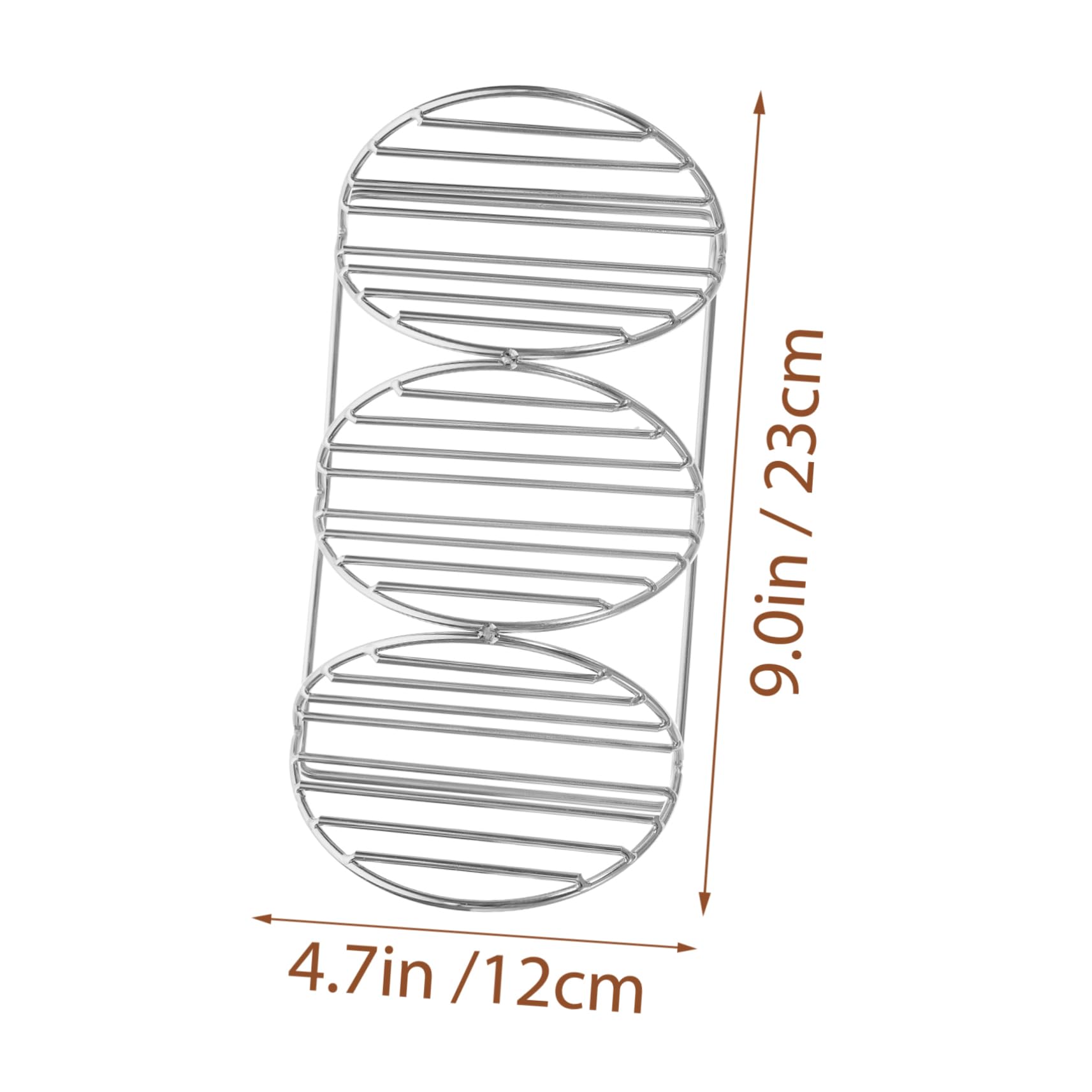 COLLBATH Taco Rack Chicken Roll Metal Holder Stainless Steel Versatile for Chicken Rolls Pancakes