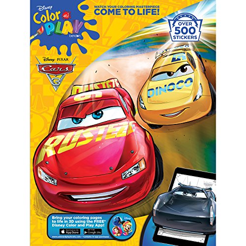 Bendon Cars 3 32-Page Giant Sticker Activity Book (73235)
