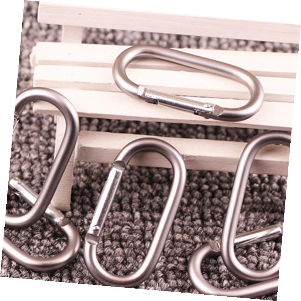 Kisangel Hebillas De Aluminio Multifuncionales para Mochilas Clips Portátiles para Botellas Y Accesorios De Senderismo Camping Y Actividades