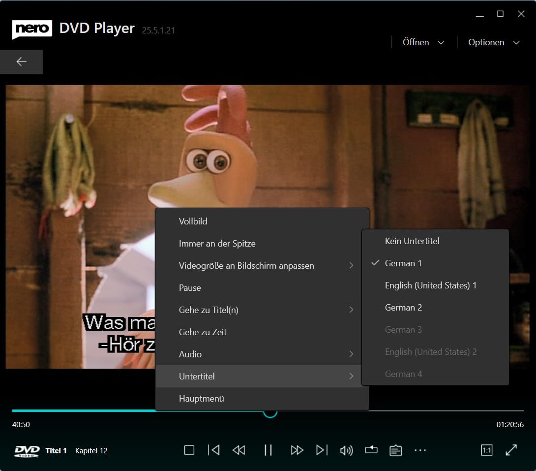 Nero DVD Player Unlimited Software | DVDs abspielen & Videoformate wie MP4, MKV, AVI, MOV wiedergeben | KI-Videooptimierung, Region-Freiheit, Untertitel, Surround Sound | 1 PC | Windows 11 / 10