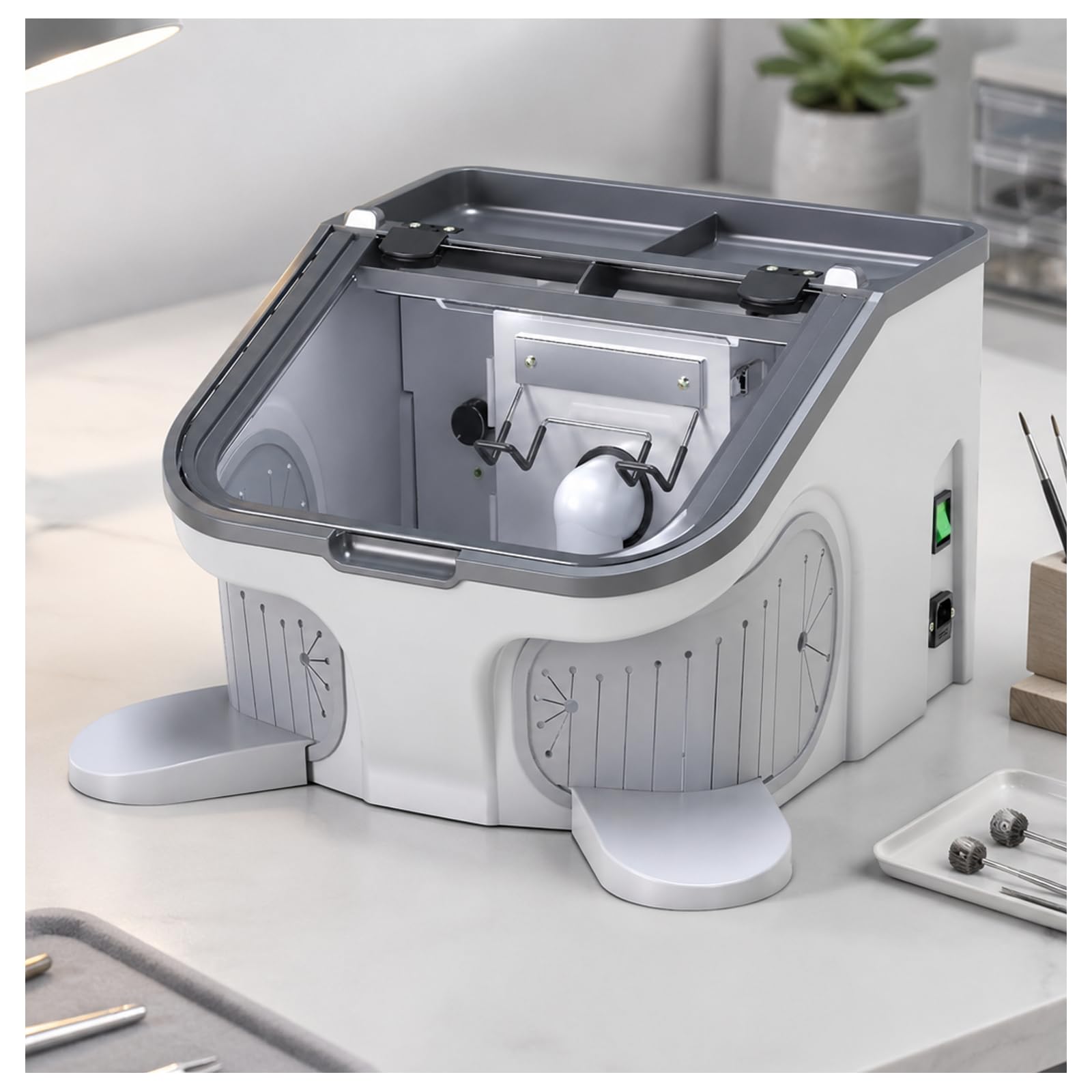 ZHENYUWANG Laboratory LED Grinding Dust Collection Box