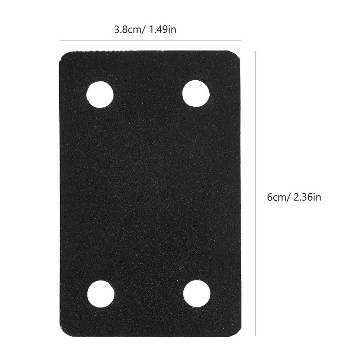 6pcs Corner Code Fixed Piece Stainless Straight Plates Metal Brackets for Wood Furniture Brackets Furniture Fittings Furniture Mending Plate Straight Brackets Stainless Steel Black CIYODO