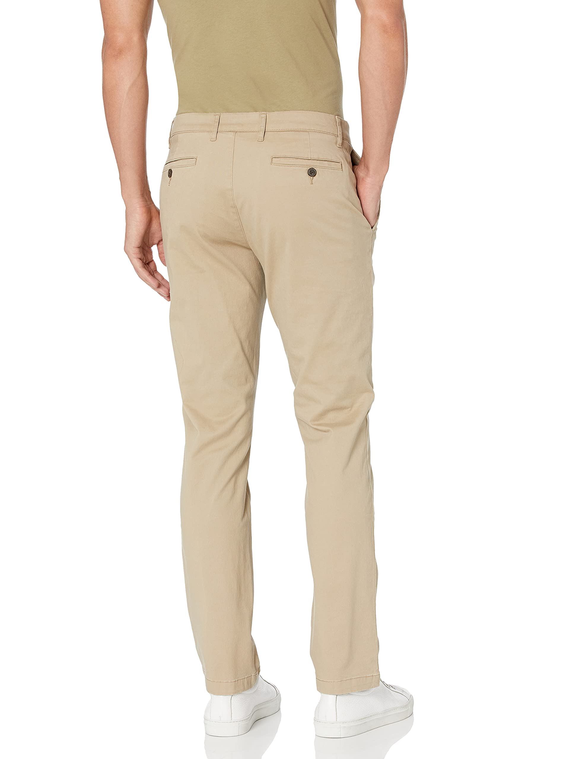 Amazon Essentials Pantalón Chino Elástico, Cómodo, Lavado y de Ajuste Ceñido (Previamente Goodthreads) Hombre