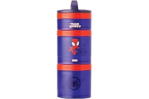 Whiskware Spiderman Stackable Snack Containers for Kids: Snack Time, Spidey Style