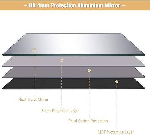 Miniatura 10 de CHARMAID Espejo rectangular grande de longitud completa para dormitorio, de 59 x 22 pulgadas, espejo de tocador de pie o montado en la pared para