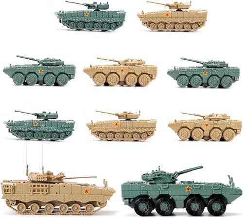 ViiKONDO Tanque de juguete a escala 172 VS 1144 (10 piezasjuego) montaje de bricolaje modelo militar kit de construcción chino leopardo de nieve vs