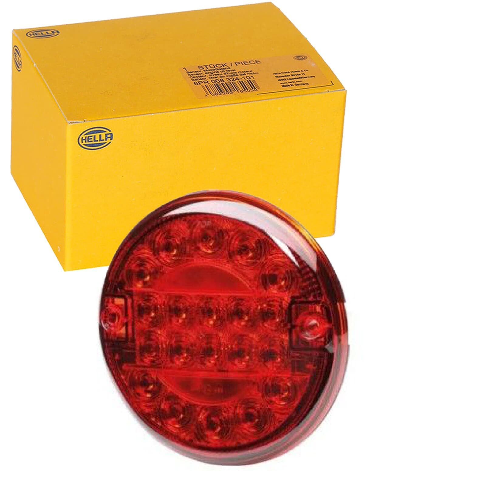 HELLA VALUEFIT 2NE 357 026-031 Rear Fog Light - LED - 24/12V - Fitting - Lens Colour: Red - Cable: 310mm - Plug: open cable ends - Rear
