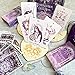 TIRLANO 78 Tarot Cards with Guide Book - Tarot Deck Gift Set with Tarot Cloth, Chakra Stones & Tarot Bag, Purple Tarot Cards Fortune Telling Game Craft Cardboard for Beginners and Expert Readers