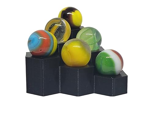 Black Display for Marbles or Spheres - Holds 6 5/8" or 16mm Marbles