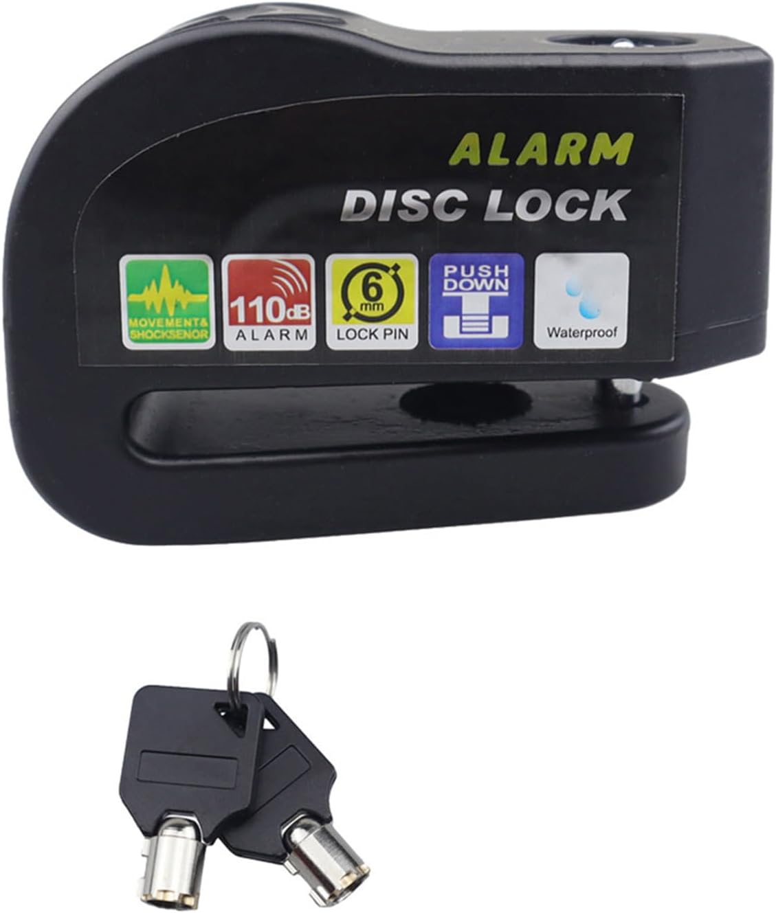Aluminum Security Anti-theft Disc Brake Alarm Brake Motorcycle Wheel Disc Bike Wheel Alarm