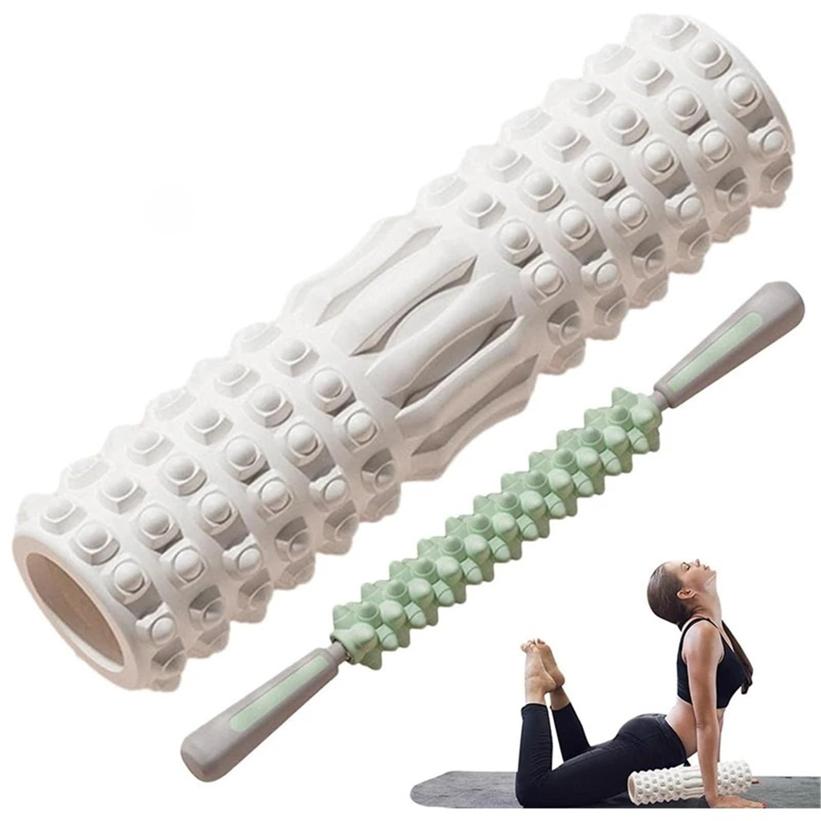 Rodillo de masaje espalda for ejercicio, columna Yoga, gimnasio, Fitness, Pilates Para Entrenamiento(Color2)