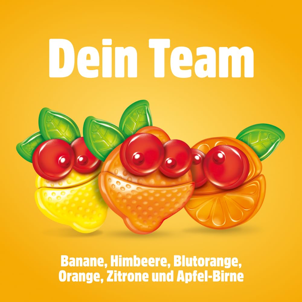 nimm2 Lachgummi Minis Beutel – 1 x 765 g (60 Mini Packs) – Fruchtgummi mit Fruchtsaft und Vitaminen – Einzeln verpacke Süßigkeiten-Tütchen - 5