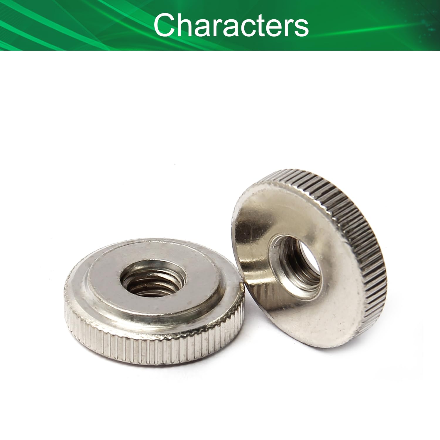 M8 Round Connector Nuts, Carbon Steel Coupling Nut 6mm Length,Pack of 10(M10)