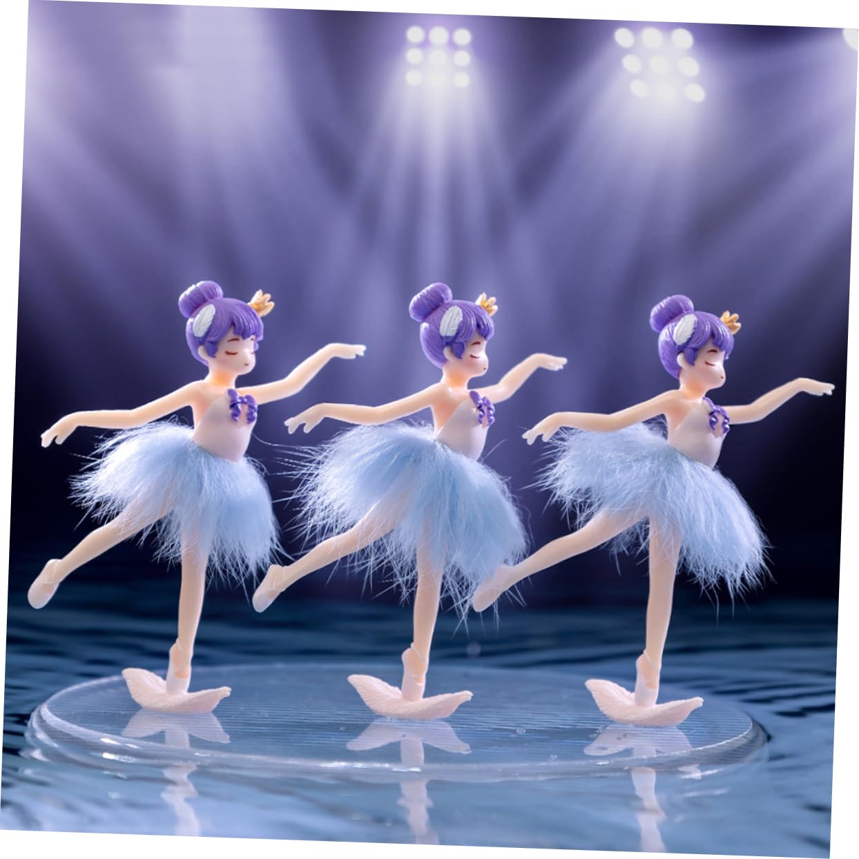ibasenice 20pièces Décorations De Gâteau Anniversaire Adorables Figurines De Ballerine pour Fête Accessoires De Gâteau Décorations De Ballerine pour Fête Anniversaire Et Événements