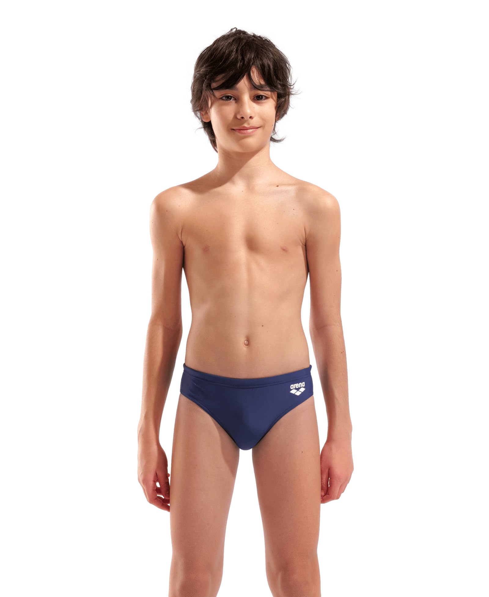ARENA Feel Boys' Tales Swim Briefs Navy-White