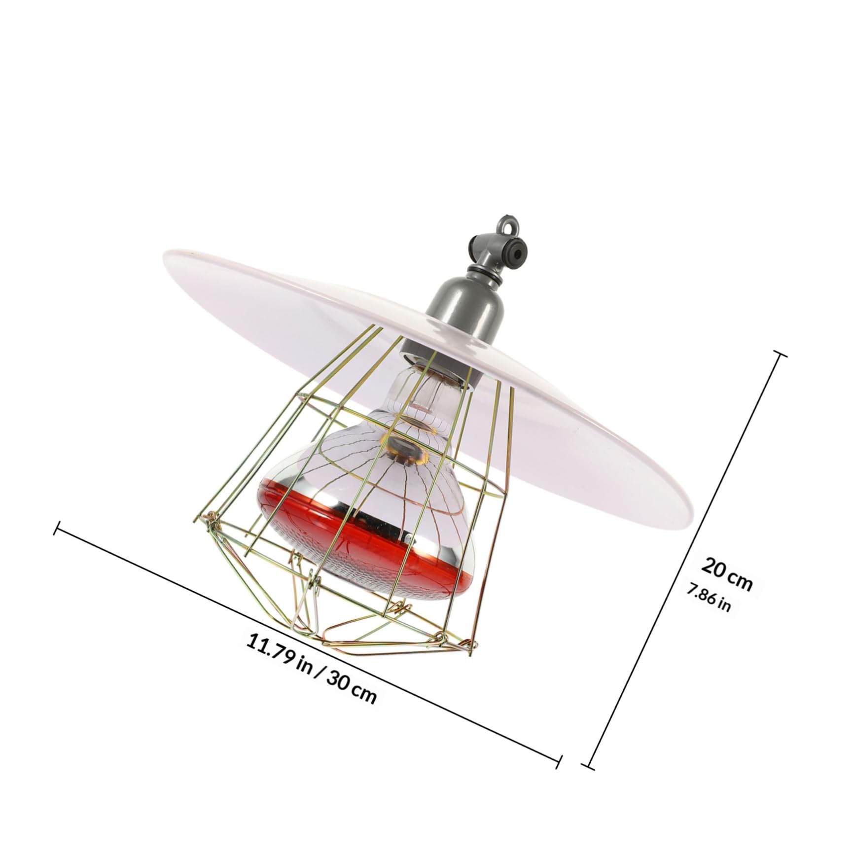 IMIKEYA Heizlampe für Viehbrutgeräte mit Metallschutz Aluminiumgehäuse Wärmewirkung und Verbrühschutz für Haustier und Inkubatorkäfige Zufällige Farbe