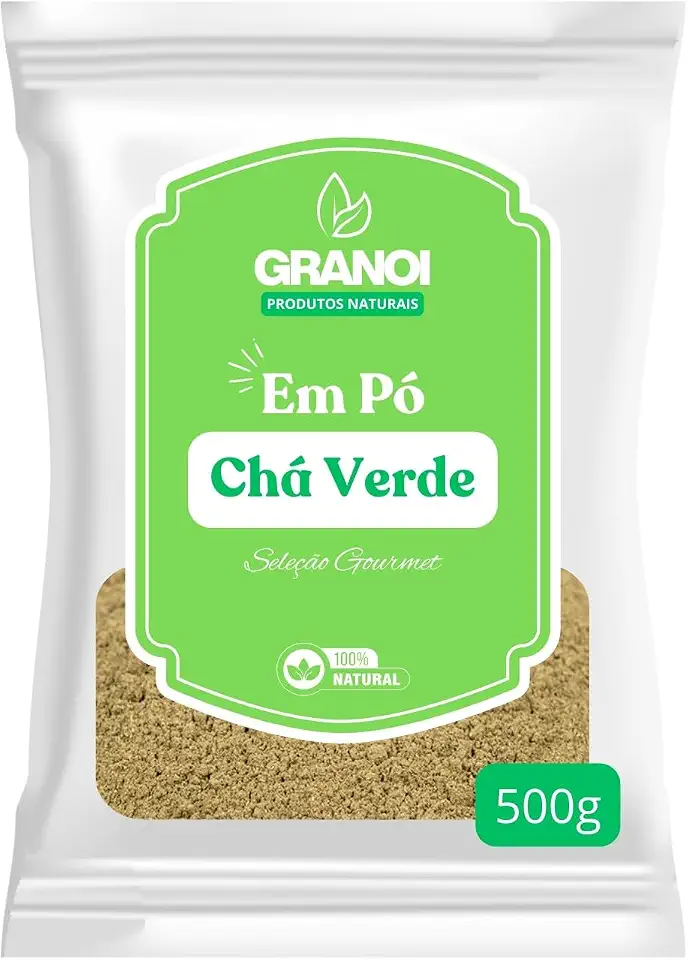 Chá Verde em Pó 500g - Farinha Premium Granoi