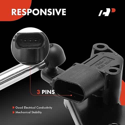 Miniatura 5 de A-Premium Sensor de nivel de faros compatible con Audi Q7 2017-2022, Q8 2019-2022, SQ7, SQ8, e-tron Quattro, e-tron S, e-tron S Sportback, lado