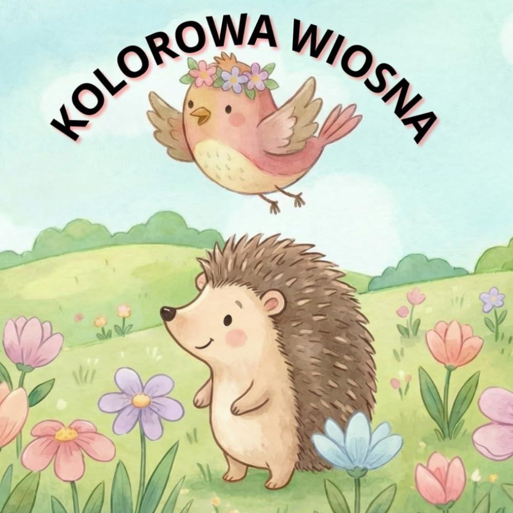 Kolorowa wiosna: Prosta Kolorowanka Dla Dzieci o Tematyce Wiosny
