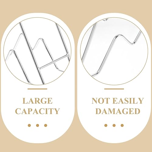 Miniatura 5 de Kichvoe Organizador de ollas y sartenes de acero inoxidable, estante de secado para tapa de cocina, soporte para tabla de cortar, almacenamiento de