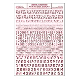 Woodland Scenics MG748 Numbers 45? USA Gothic Red