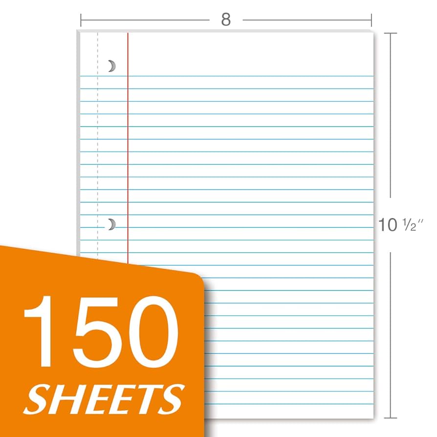 Amazon.com : Kaisa loose Leaf Paper Filler Paper 150 Sheets