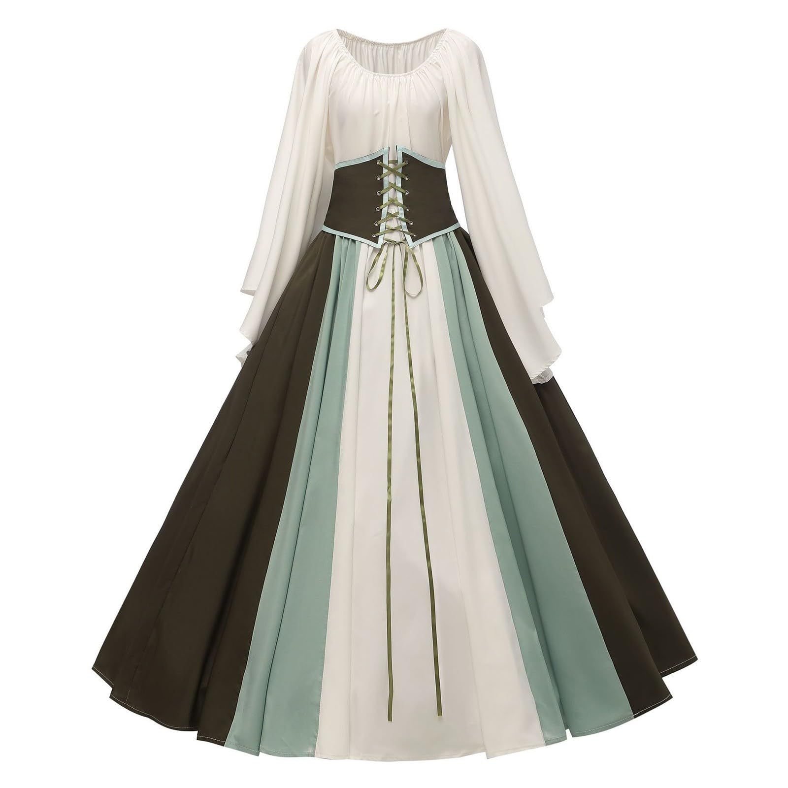 Dirndl Bluse Damen Trachtenbluse Dirndl Dirndlbluse für Oktoberfest Karneval Mittelalterliches Cosplay für Damen Elegantes Unterkleid mit Überwurf im Stil historische Feste Theaterauftritte