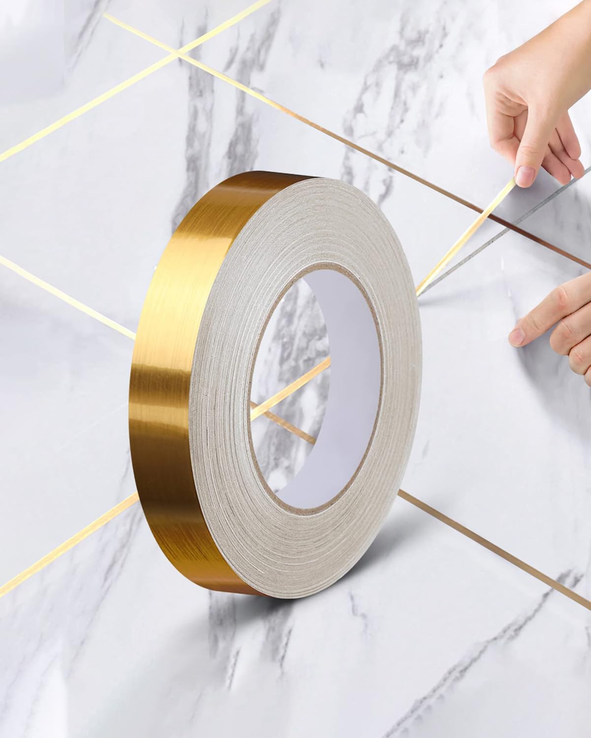 Golden Strips for Wall, 50 Meters Golden Tape for Wall Decoration, Mildewproof and Waterproof, 3CM Wide Self Adhesive Wall Moulding Sealing Strip Golden Line Border Sticker for Living Room Kitchen (B0DF2CPFN5) Amazon Price History, Amazon Price Tracker