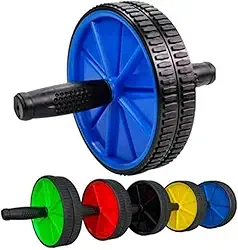 Roda Abdominal para Exercícios Equipamento de Treino Fitness com Empunhadura Antiderrapante Fortalecimento Muscular Premium