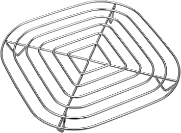 Crisper Rack Compatible with Ninja Crispi Air Fryer 2.5Qt and 4QT FN101, Accessories Replacement Parts, Food Grade, Stainless Steel SUS304, Silver