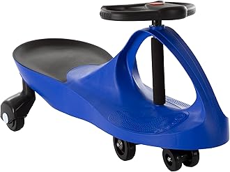 Wiggle Car - Ride on Toy for Ages 3 and Up - Toddler Ride on Toys with no Batteries, Gears, or Pedals Just Twist, Wiggle, and Go by Lil’ Rider (Blue)