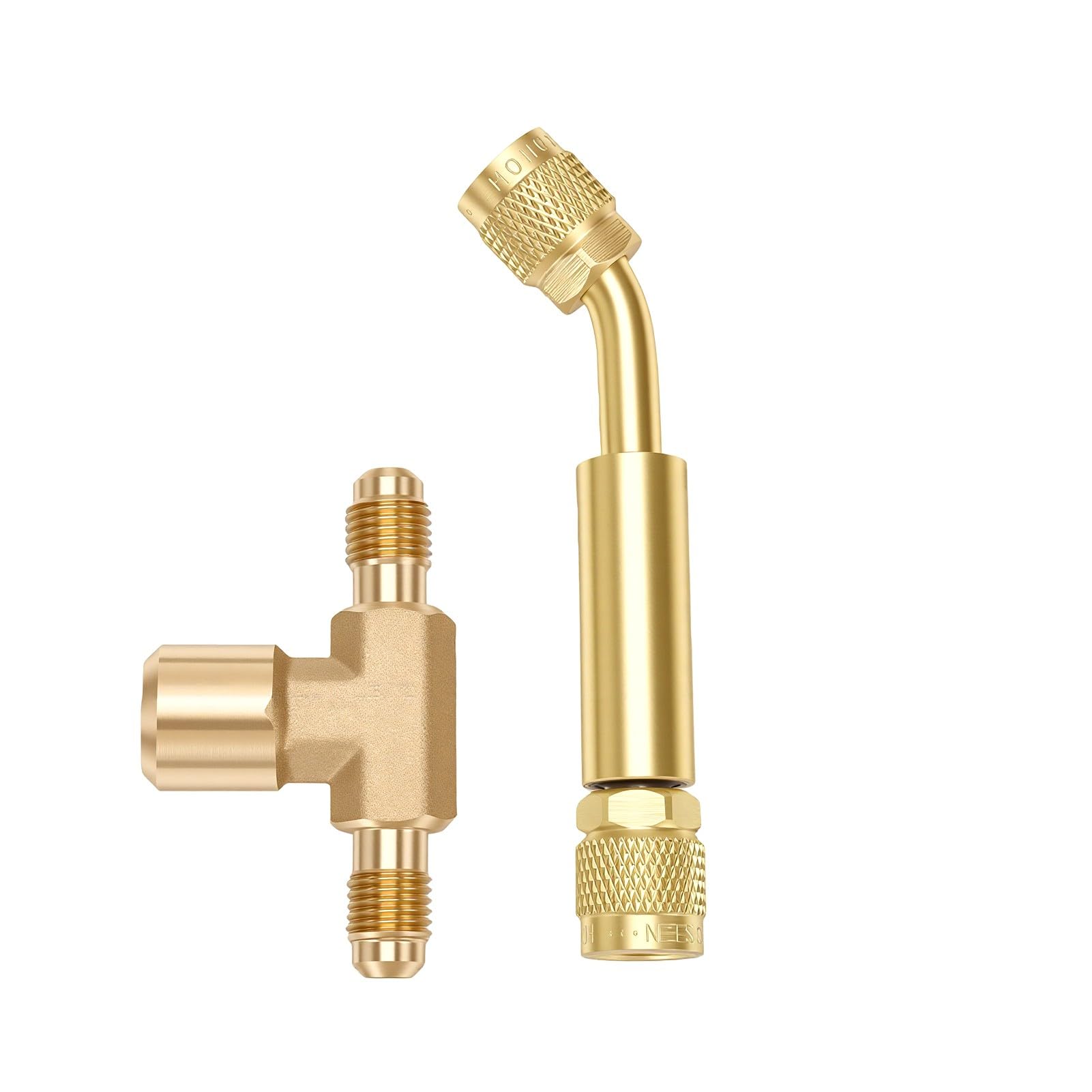 GOWENIC Cyfrowy Wakuometr 0-75000 Mikronów, Interfejs 1/4 SAE i 7/16-20UNF, Mikronowy Tester Próżni HVAC z Podświetlanym Wyświetlaczem do Dynamicznego Monitorowania Systemu