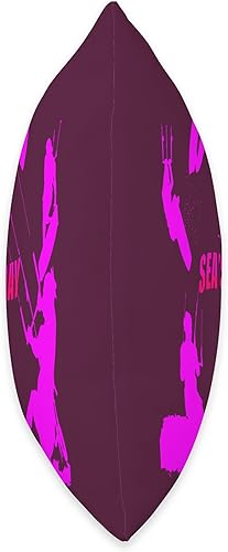 Miniatura 2 de Kitesurf Gifts and Surf Lover Tees by taiche Cojín de juego de palabras con diseño de kitesurfer con diseño de silueta rosa, 18 x 18 pulgadas,