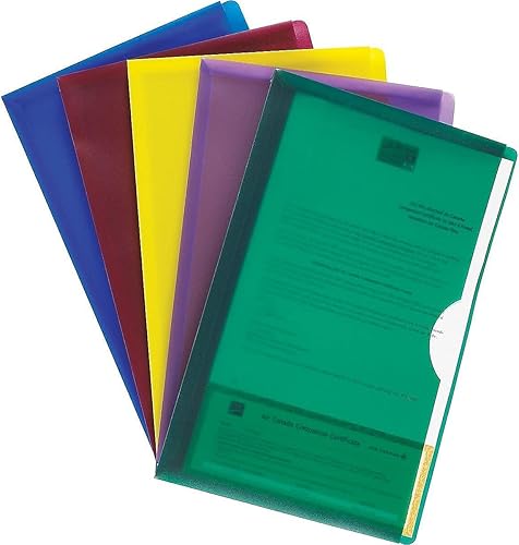 Miniatura 2 de Pendaflex 50993 - Chaquetas de polietileno translúcido tamaño legal varios colores paquete de 5