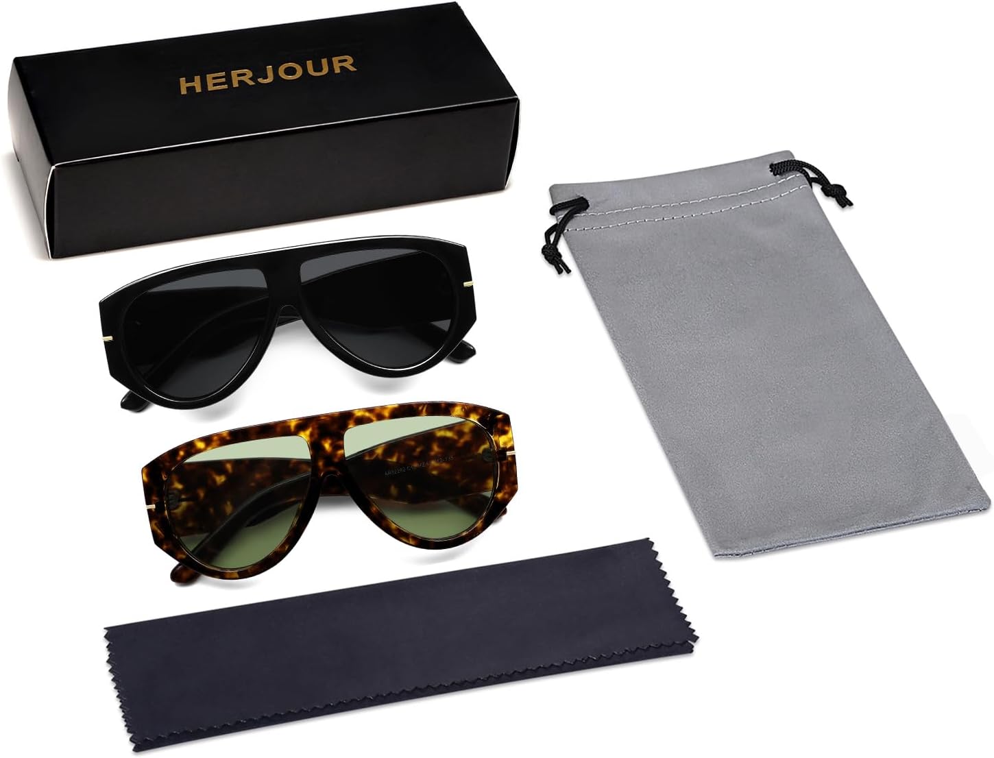 Oversized Retro Aviator Sunglasses Womens Mens 70s Classic Vintage Sun Glasses AR82227 - Image 5