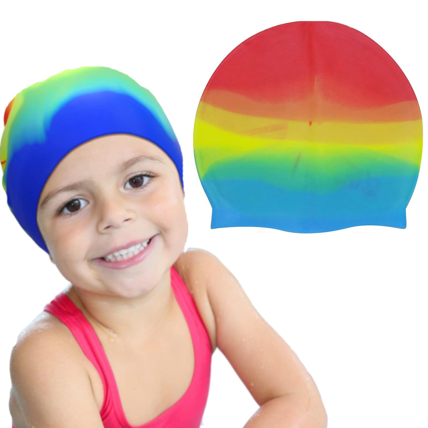 IYAAN Swimming Cap for Kids Swim Cap/Waterproof Swimming Cap for Women Long Hair Swimming Head Cap for Kids Boys and Girls Swimming Pool Accessories (B0CW9NJ65J) Amazon Price History, Amazon Price Tracker