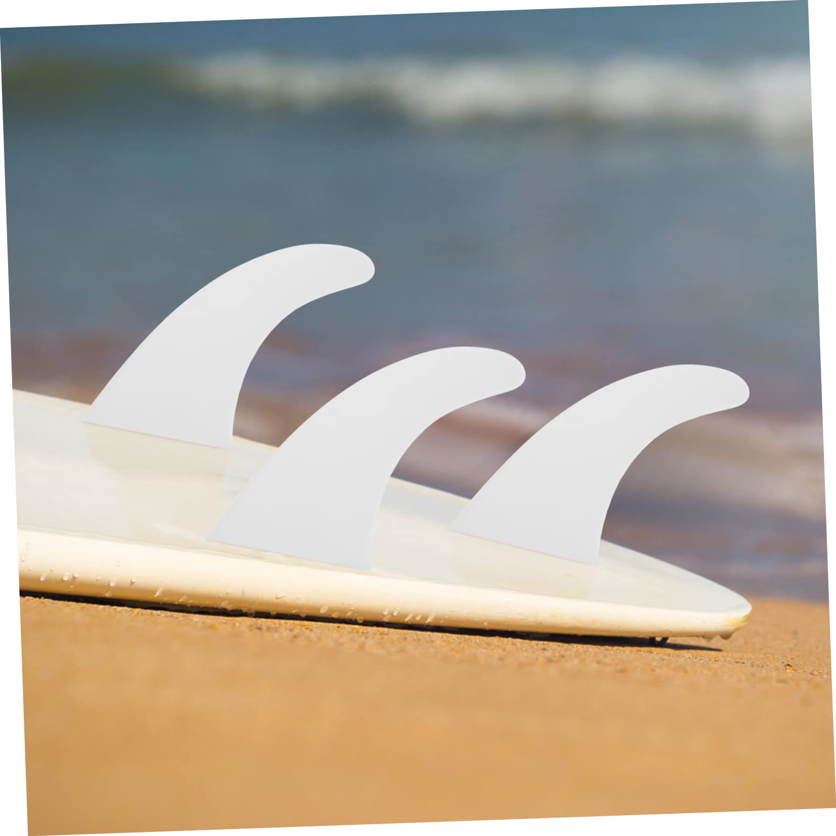 TOYANDONA aileron de Planche de Surf aileron de Paddle souper pagaies de Paddle Ailette Surfeur Accessoires à Palette pagaie Amovible 30% Fibre de Verre Blanche