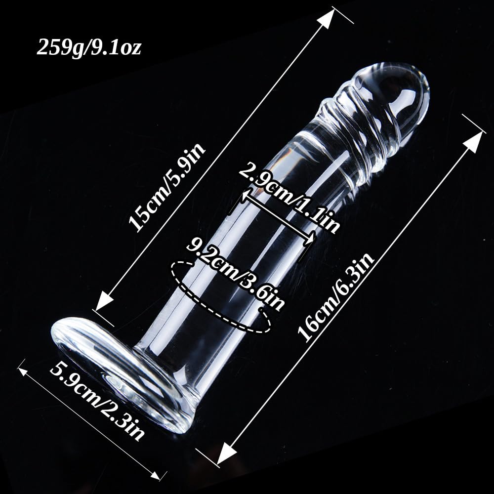 Amazon.com: 6.3 Inch Clear Realistic Glass Dildo, Small Beginner Dildo,  Transparent Crystal Thin Cute Penis, Prostate Massager Slim Anal Plug for  G-Spot Stimulation and Anal Training for Men and Women : Health