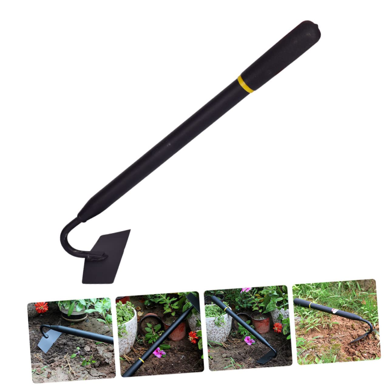 TOYANDONA 2 Piezas azada de jardín Herramientas de deshierbe de jardín Herramientas de jardinería azada de jardinería azada de jardineria Acero al manganeso Black